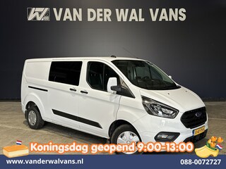 Ford Transit Custom 2.0 TDCI 130pk L2H1 Dubbele Cabine Euro6 Airco | 6-Zits | Camera | Navigatie | Apple Carplay | LED Android Auto, Cruisecontrol, Stoelverwarming, Verwarmde voorruit, Parkeersensoren