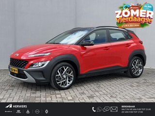 Hyundai Kona 1.6 GDI HEV Fashion Automaat / Fabrieksgarantie tot 10-2027 / Dealer Onderhouden / Adaptieve Cruise / Stuur & Stoelverwarming / Camera / Navigatie / Dodehoek Detectie / Apple Carplay & Android Auto / 18” LM wielen Premium / DAB /