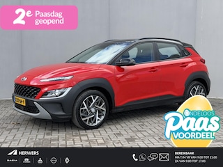 Hyundai Kona 1.6 GDI HEV Fashion Automaat / Fabrieksgarantie tot 10-2027 / Dealer Onderhouden / Adaptieve Cruise / Stuur & Stoelverwarming / Camera / Navigatie / Dodehoek Detectie / Apple Carplay & Android Auto / 18” LM wielen Premium / DAB /