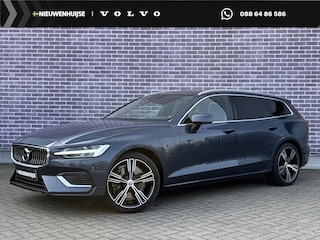 Volvo V60 2.0 T6 Recharge AWD Inscription | Adaptieve Cruise Control | Harman Kardon Audio | Trekhaak | Stoel-/Stuur-/Voorruitverwarming | 19" Velgen | Parkeercamera |