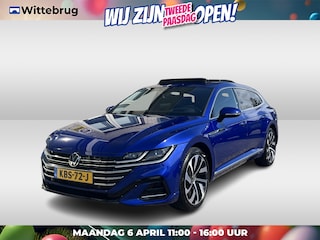 Volkswagen Arteon 1.4 TSI eHybrid 2x R-Line / AUTOMAAT/ PANO/ TREKHAAK/ 360 CAMERA/ DCC/ CARBON/ HEAD-UP DISPLAY/ LEDEREN MEMORY SEATS/ DODE HOEK/ KEYLESS/ APP CONNECT/ ADAPT. CRUISE/ STOELVERWARM. V & A/ NAVI/ CLIMA/ DAB/ 19" LMV
