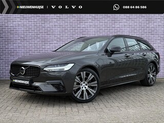 Volvo V90 2.0 T8 Plug-in hybrid AWD Ultra Dark | Gelaagd glas | Trekhaak | Luchtvering | Bowers & Wilkins | Massage | Stoel Koeling | 360° Camera | Adaptieve cruise | Stoel/stuur verwarming |