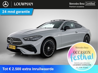 Mercedes-Benz CLE Coupé 300 e AMG Plug-In Hybride AMG Premium Plus | Night Pakket | Panorama Schuif-Kanteldak | Distronic | Digital Licht | Rijassistentiepakket plus. Inclusief 24 maanden Mercedes-Benz Certified garantie voor Europa.