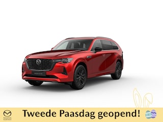 Mazda CX-80 e-Skyactiv PHEV Homura Business Edition - Zwart Nappa Leder | 12,3-inch TFT-kleurendisplay met bediening via centrale HMI Commander, touchscreen (voor Apple CarPlay / Android Auto™) of voice control | 12,3-inch digitale meterset | 20-inch lichtmetalen velgen, Black