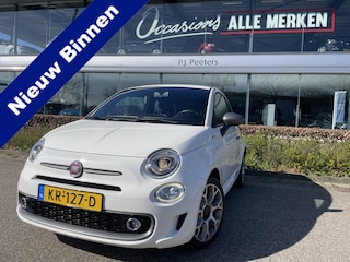 Fiat 500 0.9 TwinAir Turbo Sport Airco - Navigatie - Mistlampen voor - Start/stop systeem - Dakspoiler - Licht metalen velgen 16 inch - Bluetooth - Elektrische ramen voor - Led verlichting - Stuur leder - Stuur multifunctioneel - Nieuw door ons geleverd - APK tot nov 2026