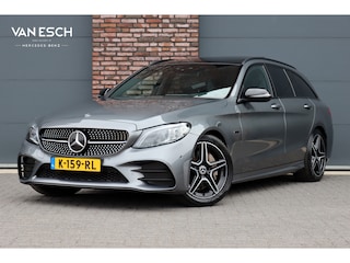 Mercedes-Benz C-klasse Estate 300 e Business Solution AMG | Luchtvering | Panoramadak | Burmester | Memory | Camera | Spoorpakket | Dodehoekassistent | Multibeam LED | Sfeerverlichting |