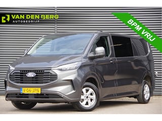 Ford Transit Custom 300 2.0 TDCI L2 Limited DC-5P, LED, KEYLESS, STOELVERWARMING, VOORRUIT VERWARMING, CAMERA, NAVI, CRUISE, LEDER MF STUUR, DUBBEL CABINE