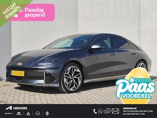 Hyundai Ioniq 6 Lounge AWD 77.4 kWh Automaat / Accu SOH 100% / Fabrieksgarantie tot 03-2029 / Trekgewicht 1.500 kg / warmtepomp / CCS snellader / Rondomzicht camera / Head Up Display / Bose Audio Systeem / Stuur- en Stoelverwarming / Elektrische achterklep / Adaptief cruise control /