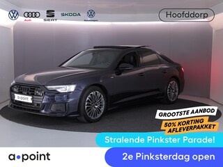 Audi A6 Limousine 50 TFSI e quattro S edition 299 pk S-tronic | SOH 91% | Navigatie | Panoramadak | Trekhaak (wegklapbaar) | Parkeersensoren (Park assist) | Rondomzicht camera | Stoelverwarming | S-Line |