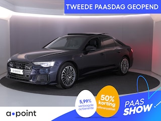 Audi A6 Limousine 50 TFSI e quattro S edition 299 pk S-tronic | SOH 91% | Navigatie | Panoramadak | Trekhaak (wegklapbaar) | Parkeersensoren (Park assist) | Rondomzicht camera | Stoelverwarming | S-Line |