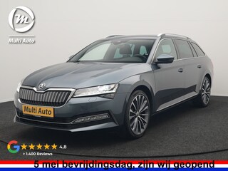 Skoda Superb Combi 1.4 TSI iV Laurin & Klement PHEV 218pk Dealer O.H. | Adaptive Cruise | 360 Camera | Canton Audio | Lederen Comfortzetels Memory & Massage & Ventilatie | Sfeerverlichting | Stoelen & Stuur Verwarmd | Apple Carplay | Blis | Keyless | Plug In Hybrid