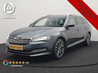 Skoda Superb Combi 1.4 TSI iV Laurin & Klement PHEV 218pk Dealer O.H. | Adaptive Cruise | 360 Camera | Canton Audio | Lederen Comfortzetels Memory & Massage & Ventilatie | Sfeerverlichting | Stoelen & Stuur Verwarmd | Apple Carplay | Blis | Keyless | Plug In Hybrid