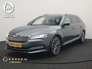 Skoda Superb Combi 1.4 TSI iV Laurin & Klement PHEV 218pk Dealer O.H. | Adaptive Cruise | 360 Camera | Canton Audio | Lederen Comfortzetels Memory & Massage & Ventilatie | Sfeerverlichting | Stoelen & Stuur Verwarmd | Apple Carplay | Blis | Keyless | Plug In Hybrid
