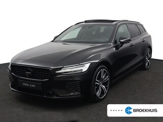 Volvo V60 2.0 T6 Recharge AWD R-Design | Panoramadak | 360 Camera | Stoel en stuurwielverwarming | Adaptieve Cruise control | Harman Kardon |