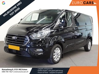 Ford Transit Custom 300 2.0 TDCI L2H1 Limited Dubbele cabine Navigatie Airco 2 Schuifdeuren Trekhaak Parkeersensoren Carplay DAB