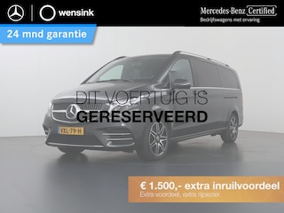 Mercedes-Benz V-klasse 300d | XL L3 | DUBBEL CABINE | AVANTGARDE | AMG | LUCHTVERING | BURMESTER | 360 CAMERA | LEREN BEKLEDING | CLIMATE CONTROL | ADAPTIEVE CRUISE | 2500 KG TREKHAAK | MEMORY SEATS | CARPLAY EN ANDROID AUTO