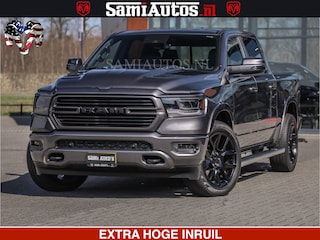 Dodge Ram SPORT | 5.7 V8 4X4 | 22 ICH WHEELS | 12 INCH MULTIMEDIA | MEMORY SEAT | BED STEP | 3500KG | GRANITE CRYSTAL | PRINS LPG | CRUISE | FULL LED | ALARM K3 | UITLAAT KLEP SYSTEEM ALS NIEUW!
