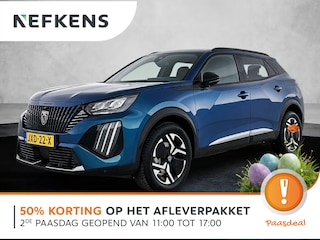 Peugeot 2008 SUV Allure Hybrid 145pk Automaat | Navigatie | Camera v+a | Climate Control | Adaptieve Cruise Control | Parkeersensoren v+a | Keyless | Dodehoeksensor | Draadloze Apple Carplay / Android Auto + telefoonlader | Digitaal instrumentenpaneel | DAB+ radio | Led koplampen | Donker getint glas | 17" lichtmetalen velgen |