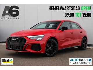 Audi A3 Sportback 30 TFSI S edition Sport Black Edition Automaat LED Half Leder 18 inch LMV B&O Sound Stoelverwarming Clima Adaptive Cruise Navigatie Parkeersensor