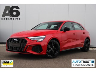 Audi A3 Sportback 30 TFSI S edition Sport Black Edition Automaat LED Half Leder 18 inch LMV B&O Sound Stoelverwarming Clima Adaptive Cruise Navigatie Parkeersensor