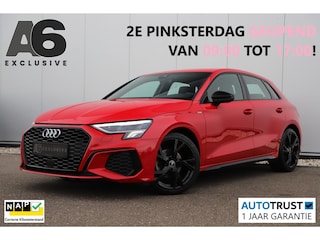 Audi A3 Sportback 30 TFSI S edition Sport Black Edition Automaat LED Half Leder 18 inch LMV B&O Sound Stoelverwarming Clima Adaptive Cruise Navigatie Parkeersensor