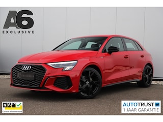 Audi A3 Sportback 30 TFSI S edition Sport Black Edition Automaat LED Half Leder 18 inch LMV B&O Sound Stoelverwarming Clima Adaptive Cruise Navigatie Parkeersensor