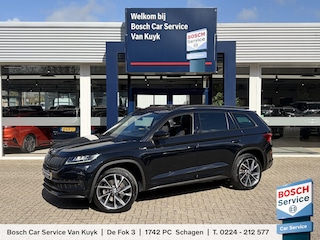 Skoda Kodiaq 2.0 TSI 4x4 Sportline Business / Automaat / 1e-Eigenaar / Open-Panodak / Alcantara / Canton Premium-Audio / Adaptieve Control-Control / Stoelverwarming / Elektr.-Stoelen met Geheugen / Apple-Carplay & Android-Auto / Elektr.-Wegklapbare Trekhaak / Dodehoek-Detectie / Draadloze-Telefoonlader / Keyless / LED / Schakel-Flippers / Climate-Control / Elektr.-Achterklep / DAB Radio-Bluetooth / Navi / PDC V+A / Camera-Achter / 20'' LMV / ENZ.
