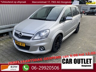 Opel Zafira 2.0 T OPC 7p. Leer/Stof, Clima, Navi, CC, PDC, LM, Trekh, nw. APK – Inruil Mogelijk –