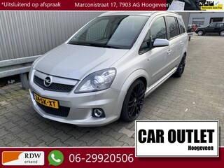 Opel Zafira 2.0 T OPC 7p. Leer/Stof, Clima, Navi, CC, PDC, LM, Trekh, nw. APK – Inruil Mogelijk –
