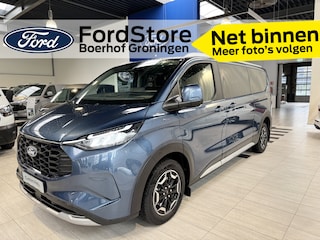 Ford Tourneo Custom Active 340 2.5 PHEV 233 pk L2 8 persoons | Trekhaak | Winter Pack | B&O | Camera | 2x schuifdeur | Adapt. cruise | LED | 17" | 4 seiz. banden | 1850kg trekgewicht |