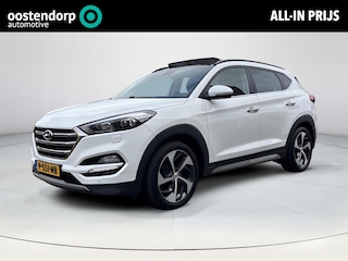 Hyundai Tucson 1.6 T-GDi Premium 4WD | 1.600kg trekgewicht! | Trekhaak | Stoel en stuurverwarming | Dodehoekdetectie | achterbankverwarming | Elektrische achterklep |