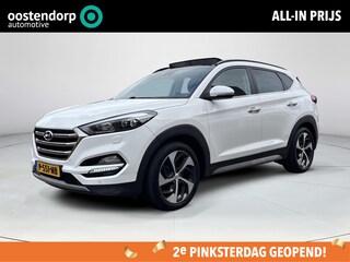 Hyundai Tucson 1.6 T-GDi Premium 4WD | 1.600kg trekgewicht! | Trekhaak | Stoel en stuurverwarming | Dodehoekdetectie | achterbankverwarming | Elektrische achterklep |