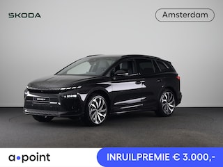 Skoda Enyaq 85 Sportline 286 pk | Panoramadak | Business Upgrade Pakket - ADVANCED | Trekhaak | 21 inch lichtmetalen velgen