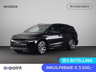 Skoda Enyaq 85 Sportline 286 pk | Panoramadak | Business Upgrade Pakket - ADVANCED | Trekhaak | 21 inch lichtmetalen velgen