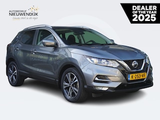 Nissan Qashqai 1.3 DIG-T Design Edition AUTOMAAT / DEALER OND. / TREKHAAK / PANO / NAVI / PDC 360 / CAMERA 360 / PRIV GLASS / KEYLESS / DAB / APPLE CARPLAY / ANDROID AUTO / CRUISE / 18'' LMV
