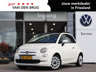 Fiat 500 0.9 80 pk TwinAir Turbo Lounge | Schuif/Kantel dak | Leder | Steunhaak | Bluetooth | Navigatie | Airco |