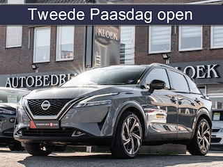 Nissan Qashqai 1.3 MHEV Xtronic Tekna Plus PANO LEDER HUD LED 20 INCH CAMERA MEMORY STOEL BOMVOL!!