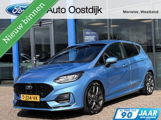 Ford Fiesta 1.0 EcoBoost Hybrid ST-Line 125PK Cruise Carplay-Navi Climate Parkeersensoren Achter 17'' Velgen Privacy Glass *Sportief*