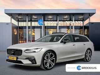 Volvo V90 T8 Recharge Ultimate Dark | 20" | Luchtvering | Bowers & Wilkins | Trekhaak | Tailored Wool | 360 Camera | Getint & Gelaagd Glas