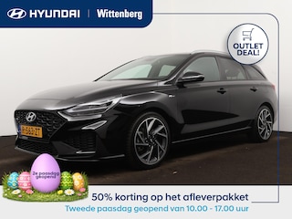 Hyundai i30 Wagon 1.5 T-GDi MHEV N LINE | LED | NAVI | CLIMA | CRUISE | CAMERA | KEYLESS | TREKGEWICHT 1410 KG | 18" LMVELGEN | ELEKTR. STOEL | FABRIEKSGARANTIE GELDIG T/M 2-2028! |
