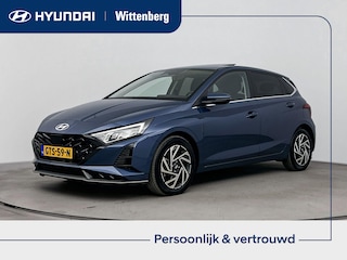 Hyundai i20 1.0 T-GDI PREMIUM SKY | OPEN DAK | NAVI | CAMERA | STOEL- & STUURVERWARMING | CRUISE | CLIMA | DODHOEK DETECTIE | 16'' LM VELGEN | FABREIKSGARANTIE GELDIG T/M 11-2029! |