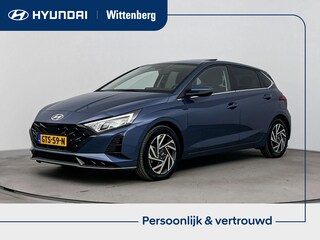 Hyundai i20 1.0 T-GDI PREMIUM SKY | OPEN DAK | NAVI | CAMERA | STOEL- & STUURVERWARMING | CRUISE | CLIMA | DODHOEK DETECTIE | 16'' LM VELGEN | FABREIKSGARANTIE GELDIG T/M 11-2029! |