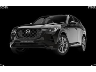 Mazda CX-60 e-Skyactiv PHEV Homura Business Edition - Zwart Nappa Leder | 12,3-inch TFT-kleurendisplay met bediening via centrale HMI Commander, touchscreen (voor Apple CarPlay / Android Auto™) of voice control | 12,3-inch digitale meterset | 20-inch lichtmetalen velgen, Black