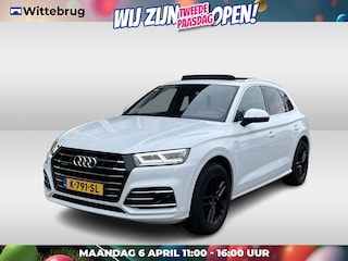 Audi Q5 55 TFSI e quattro Competition / AUTOMAAT/ 367 PK/ PANO/ LUCHTVERING/ LEER/ TREKHAAK/ CAMERA/ ACC/ ELEK.KLEP/ DODEHOEK/ CLIMA/ STOELVERWARM./ DAB/ NAVI/ LED