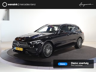 Mercedes-Benz C-klasse Estate 300e Business Solution AMG | Panoramaschuifdak | Trekhaak | Nightpakket | Burmester | Stoelverwarming | Dodehoekassistent |