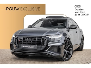 Audi Q8 4.0 TFSI 507pk quattro | 23" LMV | Head-up | Trekhaak | Panoramadak | Alcantara Hemel | Carbon