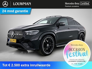 Mercedes-Benz GLE Coupé 400 e 4MATIC AMG Plug-In Hybride AMG Line | Night Pakket | Panorama Schuif-Kanteldak | Distronic | Trekhaak | 22I nch AMG Velgen | Stuur en stoelverwarming. Inclusief 24 maanden MB Certified garantie voor Europa.