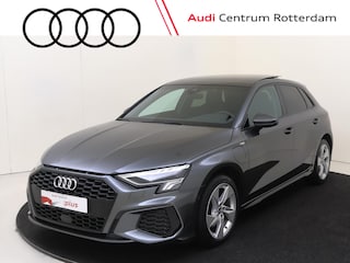 Audi A3 Sportback 40 TFSI S line | SoH 92% | Panoramadak | Navigatie Plus | Virtual cockpit Plus | Adaptieve cruise control | Parkeerassistent | Stoelverwarming | Lederen bekleding | Full LED verlichting |