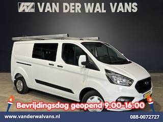 Ford Transit Custom 2.0 TDCI 130pk L2H1 Dubbele Cabine Inrichting Euro6 Airco | 5-Zits | Imperiaal | LED | Cruisecontrol Stoelverwarming, Parkeersensoren