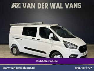 Ford Transit Custom 2.0 TDCI 130pk L2H1 Dubbele Cabine Inrichting Euro6 Airco | 5-Zits | Imperiaal | LED | Cruisecontrol Stoelverwarming, Parkeersensoren